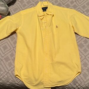 Polo by Ralph Lauren Men's Yellow Button Down Shirt